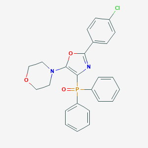 molecular formula C25H22ClN2O3P B376993 4-[2-(4-Chlorophenyl)-4-(diphenylphosphoryl)-1,3-oxazol-5-yl]morpholine 