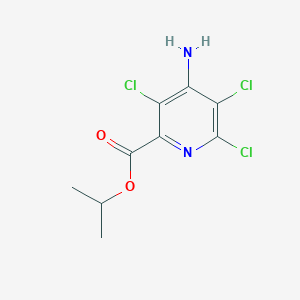 molecular formula C9H9Cl3N2O2 B377001 Propan-2-yl 4-amino-3,5,6-trichloropyridine-2-carboxylate 