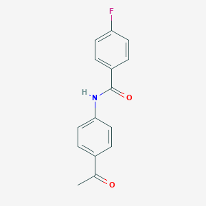 molecular formula C15H12FNO2 B377003 N-(4-Acetylphenyl)-4-fluorobenzamide CAS No. 300668-14-8