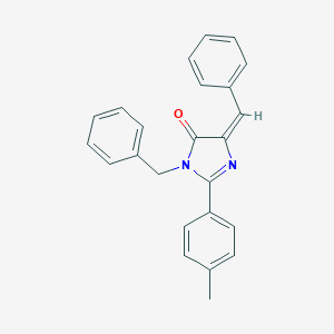 molecular formula C24H20N2O B377011 3-benzyl-5-benzylidene-2-(4-methylphenyl)-3,5-dihydro-4H-imidazol-4-one 
