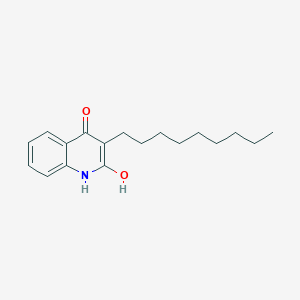 molecular formula C18H25NO2 B377015 2-hydroxy-3-nonyl-1H-quinolin-4-one 