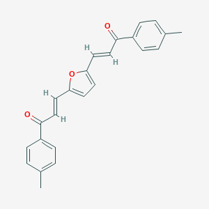 molecular formula C24H20O3 B377017 1-(4-Methylphenyl)-3-{5-[3-(4-methylphenyl)-3-oxo-1-propenyl]-2-furyl}-2-propen-1-one 