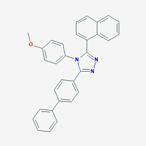3-[1,1'-biphenyl]-4-yl-4-(4-methoxyphenyl)-5-(1-naphthyl)-4H-1,2,4-triazole
