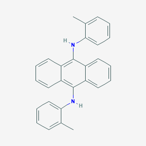 N-(2-methylphenyl)-N-[10-(2-toluidino)-9-anthryl]amine