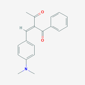 molecular formula C19H19NO2 B377024 2-[4-(Dimethylamino)benzylidene]-1-phenyl-1,3-butanedione 