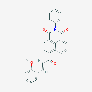 6-[3-(2-methoxyphenyl)acryloyl]-2-phenyl-1H-benzo[de]isoquinoline-1,3(2H)-dione