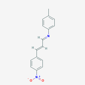 molecular formula C16H14N2O2 B377029 4-methyl-N-[3-(4-nitrophenyl)-2-propenylidene]aniline 