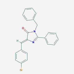 molecular formula C23H17BrN2O B377057 3-benzyl-5-(4-bromobenzylidene)-2-phenyl-3,5-dihydro-4H-imidazol-4-one CAS No. 202341-82-0