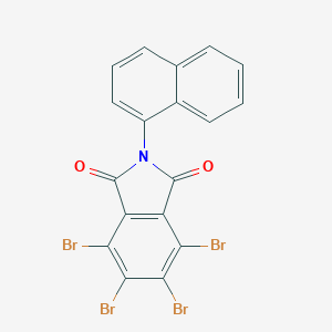 molecular formula C18H7Br4NO2 B377059 4,5,6,7-tetrabromo-2-(1-naphthyl)-1H-isoindole-1,3(2H)-dione 