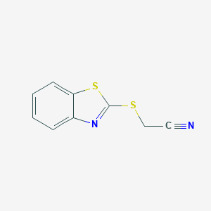 molecular formula C9H6N2S2 B377079 2-(1,3-Benzothiazol-2-ylsulfanyl)acetonitrile CAS No. 24793-01-9