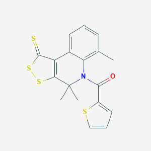 4,4,6-trimethyl-5-(2-thienylcarbonyl)-4,5-dihydro-1H-[1,2]dithiolo[3,4-c]quinoline-1-thione