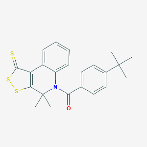 5-(4-tert-butylbenzoyl)-4,4-dimethyl-4,5-dihydro-1H-[1,2]dithiolo[3,4-c]quinoline-1-thione