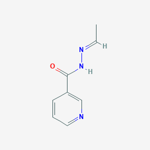 molecular formula C8H9N3O B377087 3-Pyridinecarboxylic acid ethylidenehydrazide CAS No. 59287-54-6