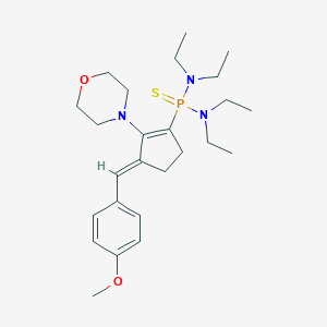 N,N,N',N'-tetraethyl-P-[3-(4-methoxybenzylidene)-2-(4-morpholinyl)-1-cyclopenten-1-yl]phosphonothioic diamide
