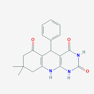 8,8-dimethyl-5-phenyl-5,8,9,10-tetrahydropyrimido[4,5-b]quinoline-2,4,6(1H,3H,7H)-trione