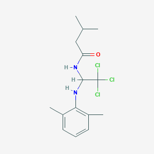 3-methyl-N-[2,2,2-trichloro-1-(2,6-dimethylanilino)ethyl]butanamide