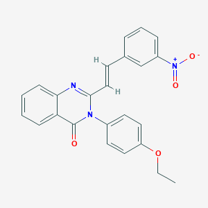 3-(4-ethoxyphenyl)-2-(2-{3-nitrophenyl}vinyl)-4(3H)-quinazolinone