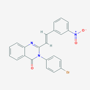 3-(4-bromophenyl)-2-(2-{3-nitrophenyl}vinyl)-4(3H)-quinazolinone