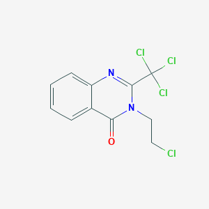 molecular formula C11H8Cl4N2O B377117 3-(2-chloroethyl)-2-(trichloromethyl)-4(3H)-quinazolinone 