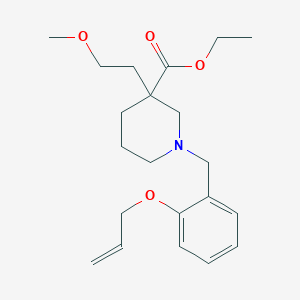 ethyl 1-[2-(allyloxy)benzyl]-3-(2-methoxyethyl)-3-piperidinecarboxylate