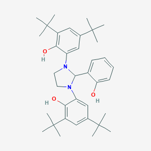2,4-Ditert-butyl-6-[3-(3,5-ditert-butyl-2-hydroxyphenyl)-2-(2-hydroxyphenyl)-1-imidazolidinyl]phenol