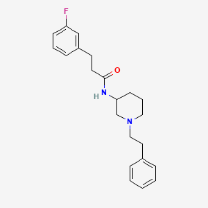 3-(3-fluorophenyl)-N-[1-(2-phenylethyl)-3-piperidinyl]propanamide