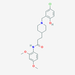 3-[1-(5-chloro-2-hydroxybenzyl)-4-piperidinyl]-N-(2,4-dimethoxyphenyl)propanamide