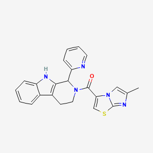 2-[(6-methylimidazo[2,1-b][1,3]thiazol-3-yl)carbonyl]-1-(2-pyridinyl)-2,3,4,9-tetrahydro-1H-beta-carboline