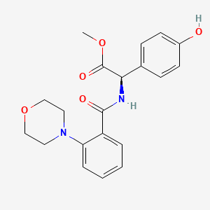 methyl (2R)-(4-hydroxyphenyl)[(2-morpholin-4-ylbenzoyl)amino]acetate