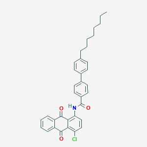N-(4-chloro-9,10-dioxo-9,10-dihydroanthracen-1-yl)-4'-octylbiphenyl-4-carboxamide