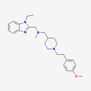 1-(1-ethyl-1H-benzimidazol-2-yl)-N-({1-[2-(4-methoxyphenyl)ethyl]-4-piperidinyl}methyl)-N-methylmethanamine