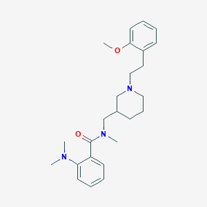 2-(dimethylamino)-N-({1-[2-(2-methoxyphenyl)ethyl]-3-piperidinyl}methyl)-N-methylbenzamide