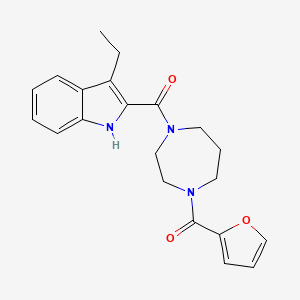 3-ethyl-2-{[4-(2-furoyl)-1,4-diazepan-1-yl]carbonyl}-1H-indole