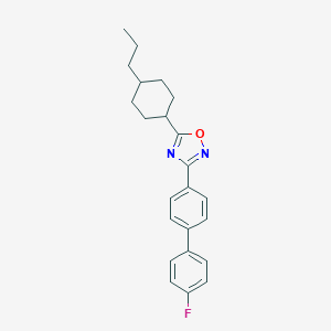 molecular formula C23H25FN2O B377131 3-(4'-Fluoro-4-biphenylyl)-5-(4-propylcyclohexyl)-1,2,4-oxadiazole 