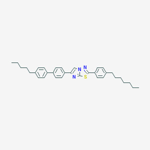 2-(4-Heptylphenyl)-6-(4'-pentylbiphenyl-4-yl)imidazo[2,1-b][1,3,4]thiadiazole