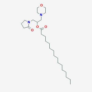 [1-Morpholin-4-yl-3-(2-oxopyrrolidin-1-yl)propan-2-yl] hexadecanoate