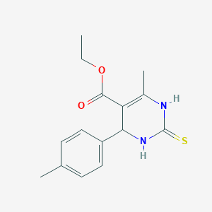 6-Methyl-2-thioxo-4-p-tolyl-1,2,3,4-tetrahydro-pyrimidine-5-carboxylic acid ethyl ester