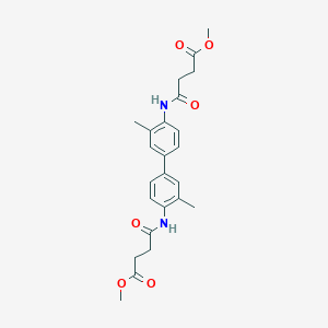 Methyl 4-({4'-[(4-methoxy-4-oxobutanoyl)amino]-3,3'-dimethyl[1,1'-biphenyl]-4-yl}amino)-4-oxobutanoate