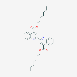 (2,2')Biquinolinyl-4,4'-dicarboxylic acid diheptyl ester