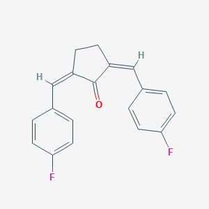 molecular formula C19H14F2O B377152 (2Z,5Z)-2,5-bis[(4-fluorophenyl)methylidene]cyclopentan-1-one 