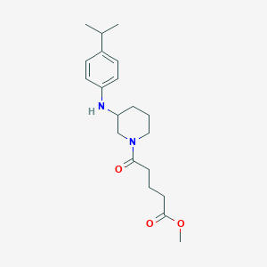 molecular formula C20H30N2O3 B3771524 methyl 5-{3-[(4-isopropylphenyl)amino]-1-piperidinyl}-5-oxopentanoate 