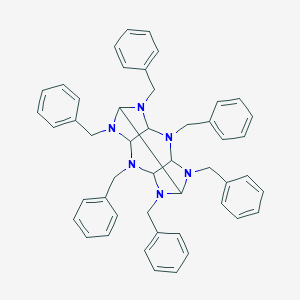 1,3,4,7,8,10-hexabenzyloctahydro-1H-5,2,6-(epiminomethanetriylimino)imidazo[4,5-b]pyrazine