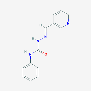 molecular formula C13H12N4O B377165 nicotinaldehyde N-phenylsemicarbazone 