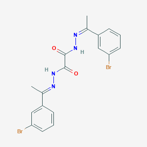 N'~1~,N'~2~-bis[1-(3-bromophenyl)ethylidene]ethanedihydrazide
