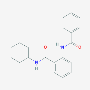 molecular formula C20H22N2O2 B377172 2-(benzoylamino)-N-cyclohexylbenzamide 