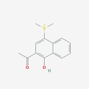 molecular formula C14H15O2S+ B377175 (3-Acetyl-4-hydroxynaphthalen-1-yl)-dimethylsulfanium 