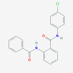 molecular formula C20H15ClN2O2 B377178 2-benzamido-N-(4-chlorophenyl)benzamide CAS No. 95555-63-8