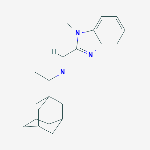 N-[1-(1-adamantyl)ethyl]-N-[(1-methyl-1H-benzimidazol-2-yl)methylene]amine