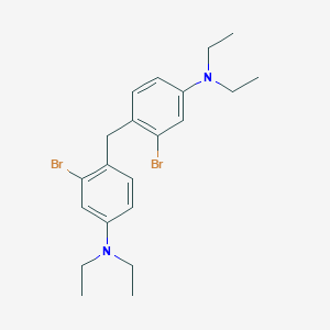 N-{3-bromo-4-[2-bromo-4-(diethylamino)benzyl]phenyl}-N,N-diethylamine