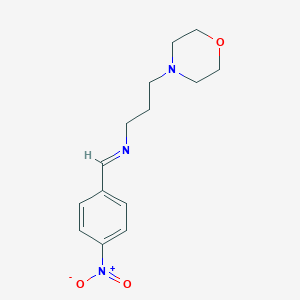 molecular formula C14H19N3O3 B377195 4-[3-({4-Nitrobenzylidene}amino)propyl]morpholine 